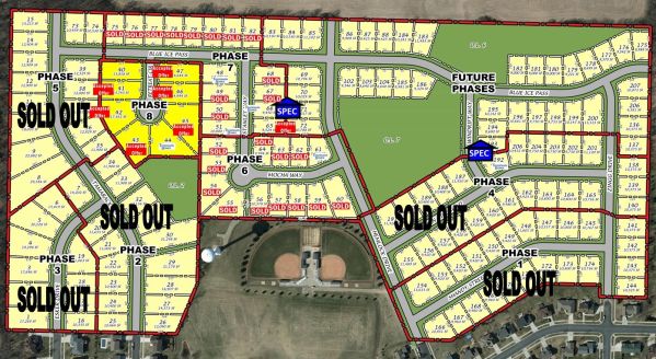 Kettle Creek North lots for sale for single family homes in Verona, Wisconsin.